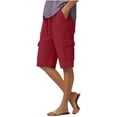 thumbnail image 3 of Gunia Capri Sweatpants For Women Knit Pocket Belted Casual Pants For Comfortable Everyday Wear With Functional Pockets Construction Summer Pants, 3 of 6