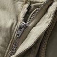thumbnail image 2 of Fashion YLSDY Mens Cargo Shorts 8''Pants Fashion Multi Pocket Drawstring Waist Button Zip Closure Loose Comfy Wide Leg Sweatpant Khaki XXXL, 2 of 9