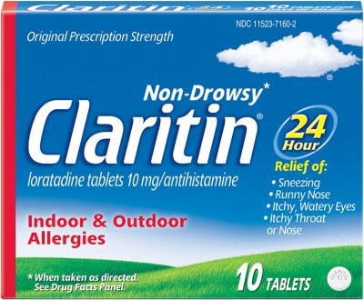 3 Pack - CLARITIN 24 Hour Allergy Tablets 10 ea