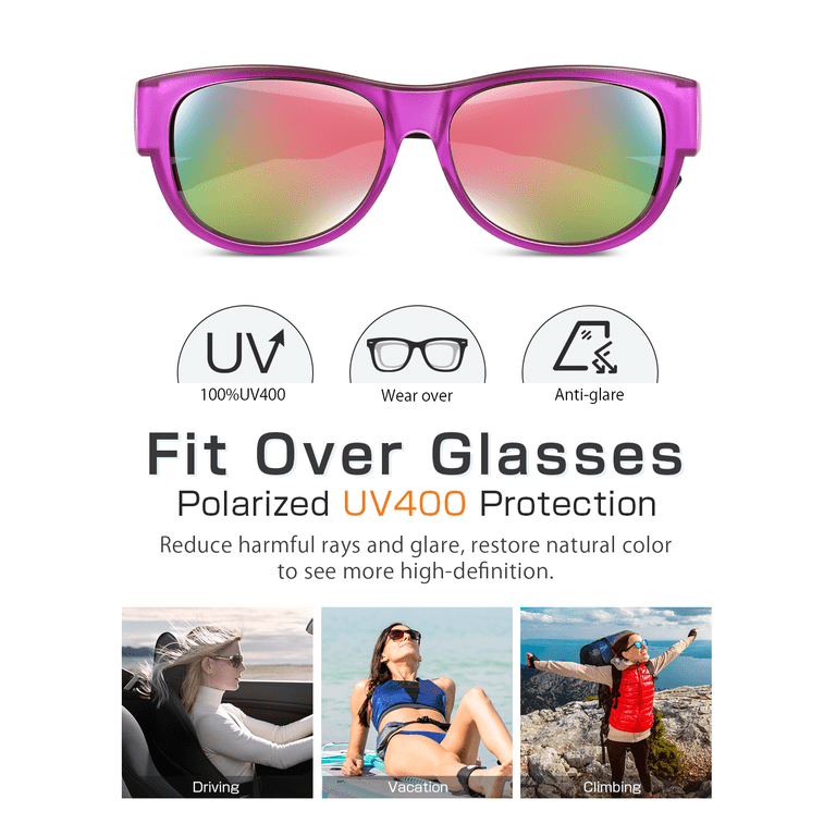 TINHAO Fit Over Cat Eye Polarized Sunglasses photo 2