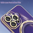 thumbnail image 5 of Swivel Stand Solid Color Phone Case for iPhone 13 12 11 / Pro/Pro Max, Compatible with Magsafe, Back Cover with Lens Film, Magnetic Bracket Shell, 5 of 7