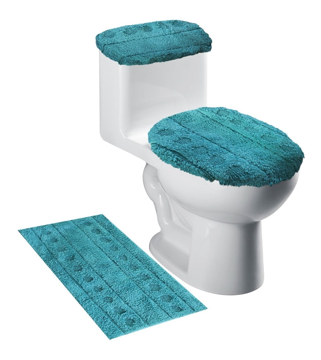 Alfombras Bano Absorbentes Juego De 3 Alfombrillas De Baño Emmevi - Antideslizantes Y Absorbentes - Color Marrón Lila Alfombras Polipropileno Italia