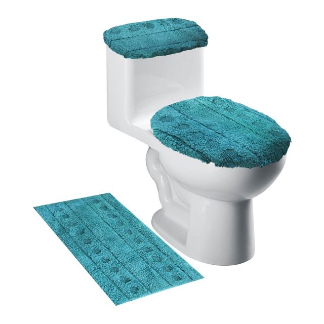 Juego Para Baño Estandar 3 Piezas Fundas Y Tapete De Algodón Nubisuave JB STANDARD