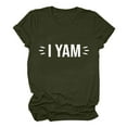 thumbnail image 2 of Lilgiuy Plus Size T Shirts for Women Letter Print Tees Shirt Short Sleeve Tops Tshirts Regular Fit Tunic Blouse Cute Fun Gift Clothes for Sport Exercise, 2 of 4