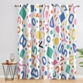 thumbnail image 2 of 80s Memphis Blackout Curtains, Retro Colorful Geometric Window Curtains, Vintage Home Decor 42"W x 96"L (Pack of 2), 2 of 7