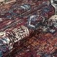 thumbnail image 6 of GLN Rugs Narman - Indoor, Machine Washable Area Rug 8'x10' Turkish Burgundy Home Carpet, 6 of 10