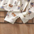 thumbnail image 5 of NOLDARES Toddler Baby Girl Clothes Toddler Outfit Cute Graphic Sweatshirt Tops + Pants Set Fall Winter Clothing for Girls(Beige,12-18 M), 5 of 6