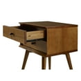 thumbnail image 6 of Camaflexi Mid-Century 2-Drawer Nightstand Cabinet, Castanho Finish, For Adults, 6 of 7