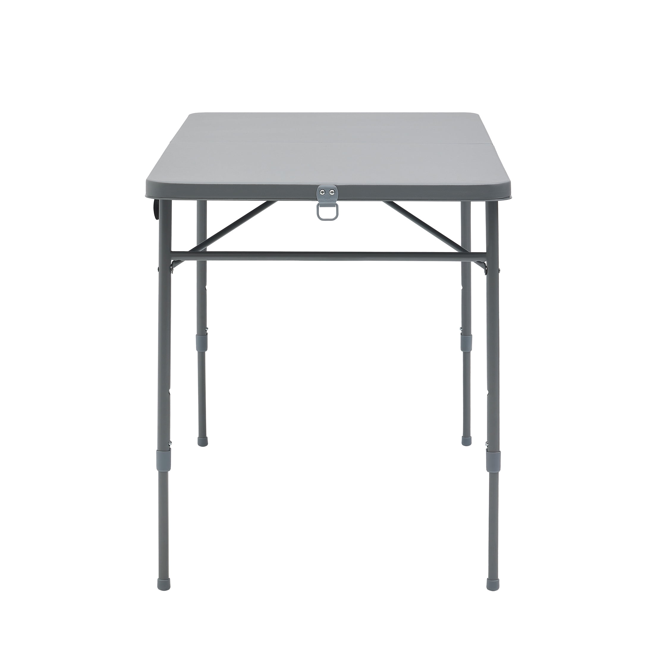 (2 pack) Mainstays 4 ft Adjustable Height Folding Table, Gray