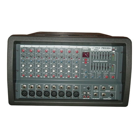 PylePro PMX804 - Analog mixer with DSP - powered - 8-channel - 400 Watt