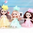 thumbnail image 2 of Babysbule 6 inch Mini Doll with 13 Movable Joints and Changeable Outfit Girl Toy, 2 of 7