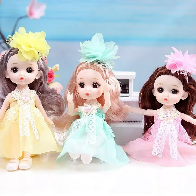 AmaMary 6 inch Mini Doll with 13 Movable Joints and
