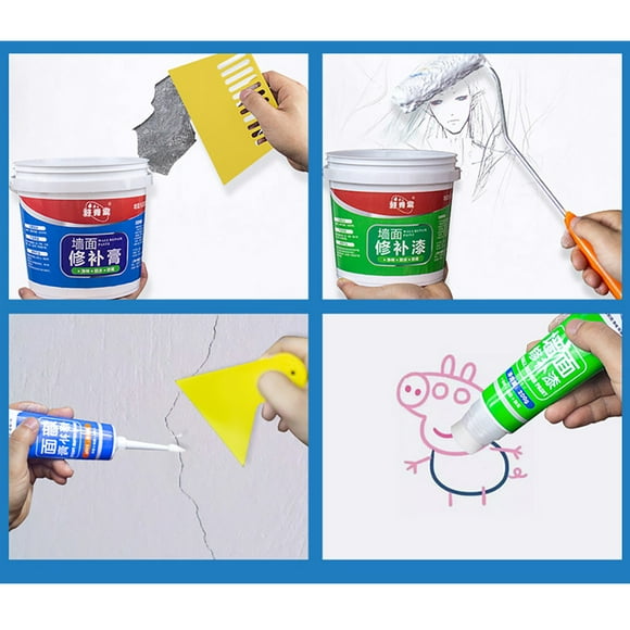 TIELUTT Instant Ready-Mixed Wall Ointment Wall Wall Cracks Patching Plaster 1 Chalked up Ready Patch Drywall Patch Large Popcorn Ceiling Plaster