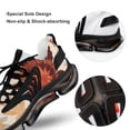 thumbnail image 7 of Tie Dye Stripes Walking Shoes for Men Woman Lightweight Tennis Fashion Elastic Sports Shoes Cushion Basketball Shoes, 7 of 7