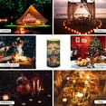 thumbnail image 6 of COEQINE Flameless Light Candles Battery Operated Candles with Color Changing Timer Remote Control Fake Pillar Candles Tealights Halloween Home Decor, Halloween Owl Witch Hat Pumpkin Bat, 6 of 7