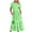 Green, variant on ZHUGeLI Women's 2024 Summer Casual Dresses Flutter Short Sleeve Crewneck Loose Flowy Tiered Beach Maxi Dress with Pockets