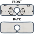thumbnail image 4 of GZHJMY 2PCS Faucet Absorbent Mat, Penguins Washable Sink Splash Guard Drip Catcher, Kitchen Bath Countertop Microfiber Sink Drying Mats for Kitchen, 4 of 7