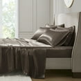 thumbnail image 5 of Comfort Classics Satin Chocolate Luxury 6 PC Sheet Set, California King - Wrinkle Free, 5 of 18