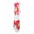 thumbnail image 2 of Women Summer Strapless Maxi Dress Bodycon Floral Long Wedding Guest Dress Formal Tube Mesh Cocktail Dresses L, 2 of 8