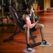 Yagud Weight Bench Press, 8 Positions Adjustable Workout Benches for Home Gym Dumbbell Exercise, 800 lbs Stable Incline Decline Bench for Full Body Workout, Folding Strength Training Sit up Bench