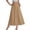 Khaki, variant on Tqcoqu Maxi Skirts for Women Smocked Elastic High Waisted Casual Versatile Flowy A-Line Long Skirts with Pockets,Dark Blue,Women's S-XXL