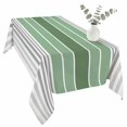 thumbnail image 2 of Sage Green Stripes Table Cloth Waterproof Tablecloths, Modern Spring Abstract Striped Tablecloth Dining Table Cover for Kitchen Party Tabletop Outdoor, Rectangle Tablecloth 60x120 Inch, 2 of 9