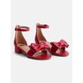 thumbnail image 2 of Wonder Nation Little and Big Girls Fashion Bow Heel Dress Shoes, 2 of 5
