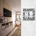thumbnail image 5 of Yayeee Rocker Switch Wall Plate 3-Gang 6.5"x4.6" Home Decorative Outlet Cover, Cute Llamas Pattern, 5 of 6