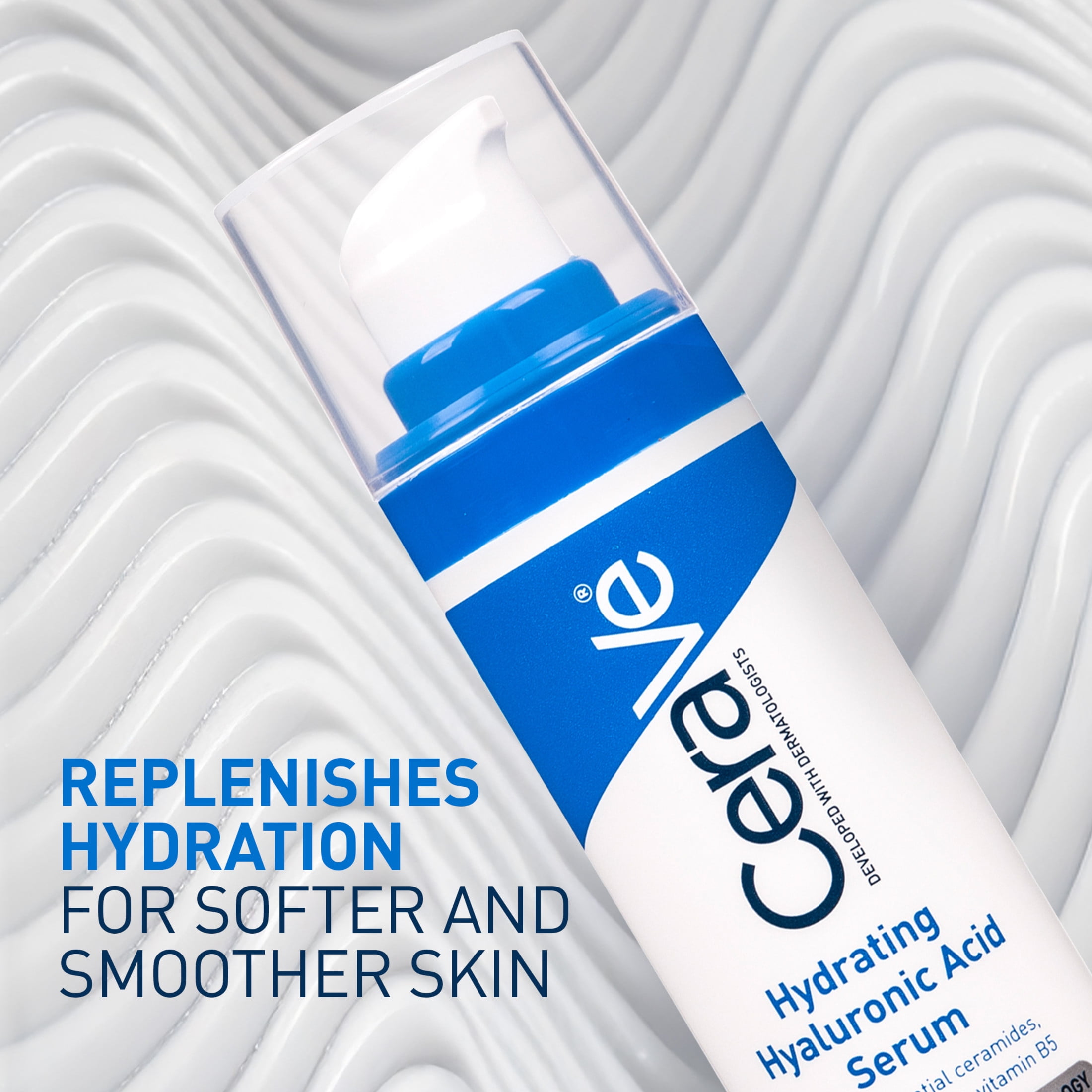 CeraVe Hyaluronic Acid Serum Gel-Cream Formula Normal to Dry Skin 1 fl oz