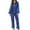 Blue, variant on Oalirro Womens Pajamas Sets Casual Long Sleeve Top with Long Pants Homewear Pjs Set Loungewear Blue,L