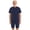 Navy Blue, variant on Hansber Short Leg Romper Adaptive Clothing for Seniors Elderly Adults Dementia Patient Incontinence Care Lavender XL
