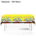 thumbnail image 1 of Banner desechable para decoración de tartas, bandera colgante, juego de globos de Bob Esponja, suministros para fiestas de cumpleaños, 1 of 2