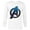 White, variant on Marvel Avengers: Endgame Movie Logo in Blue - Long Sleeve T-Shirt for Men - Customized-White