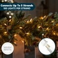 thumbnail image 3 of Joyfy Clear Christmas Lights,39FT 200(2x100)-Count Led Clear White Christmas String Lights,Connectable White Wire Xmas Tree Lights for Indoor Outdoor Christmas Decorations Holiday Party Decor, 3 of 9