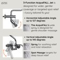 thumbnail image 6 of FORNO ACQUA Shower System 9 in. Rainfall Head, 3-Mode Waterfall Body Jet & 5-Mode Handheld. Polished Chrome 2.5 GPM, 6 of 12