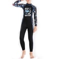thumbnail image 2 of Cientrug Kids Wetsuit Long Sleeve Surfing Clothes Sun Resistant Child Wet Suit Kid Swim Clothing Swimming Wear for Boys Girls Wearing Black, Girl XL, 2 of 6