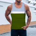 thumbnail image 2 of Ierhent Tank Tops Men Gym Men's Stretch Cool Dry Muscle Tank Tops Crewneck Sleeveless Workout Shirts(Army Green,XXL), 2 of 6