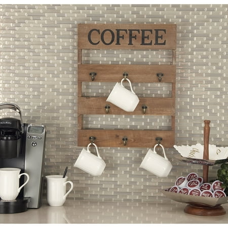 

Studio 350 Brown Fir Farmhouse Wall Hook 19 x 15 x 3 - 15 x 3 x 19