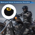 thumbnail image 3 of Accesorios para Cascos de Motocicleta Decoración Girasol de Peluche para Cascos de Motocicleta Bicicleta Esquí Etiqueta de Peluche Negra 1 Set, 3 of 6