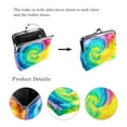 thumbnail image 3 of ERJLKXP Colorful Tie Dye Small Coin Purse & Pouchese for Women and Girls,Leather Coin Wallet Travel Essentials for Change, Keys, Lipstick, 3 of 7