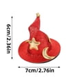thumbnail image 2 of Halloween Hair Clip, Red Glitter Mini Witch Hat Hair Clip, 1 Piece Decorative Hair Accessory, For Halloween Costume Party Cosplay DIY Dress Up Hairstyle Decoration, 2 of 6