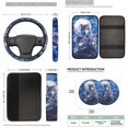 thumbnail image 7 of XYZCANDO Wolves Moon 14 Pieces Auto Seat Covers Full Set Steering Wheel Cover Auto Center Console Armrest Pad Seat Belt Covers Headrest Covers Cup Coasters for Most Cars SUVs Sedans, 7 of 7
