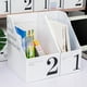 thumbnail image 4 of Organizador de almacenamiento de archivos, contenedor de carpetas de archivos vertical, organizador de archivos de escritorio, organizador de escritorio vertical, diseño de última generación, 4 of 10