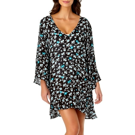 Beautiful Bunches Floral-Print Coverup Tunic