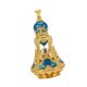 thumbnail image 5 of Frasco de perfume de Oriente Medio, dispensador de perfume elegante, recargable y multifuncional. Azul, 5 of 9