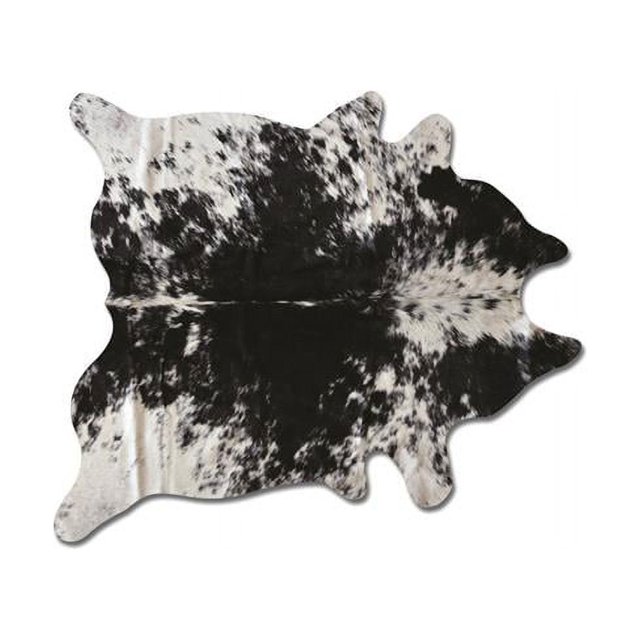 Natural 676685001245 6 x 7 ft. Kobe Salt & Pepper Cowhide Rug - Black & White