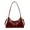 Red, variant on LEZMORE Women's Faux Leather Baguette Shoulder Bag, Burgundy