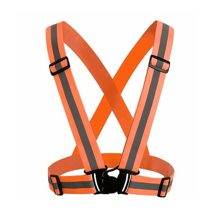

FarDo Adjustable Safety Reflective Vest Straps Jacket Night Running Cycling Sport Gear