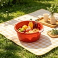 thumbnail image 4 of Laundry Basin,Thickened Large Capacity Deep Basin with Dual Comfort Grip Handles for Kitchen Sink Laundry 5.51x14.17 Inch,Red, 4 of 6