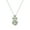 Necklace, variant on 4mm Round Shape Green Amethyst 925 Sterling Silver Tiny Women Valentines Day Gifts Pendant Necklace